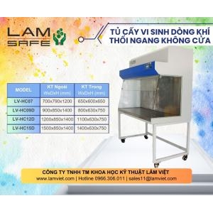 Tủ cấy vi sinh thổi ngang không cửa 